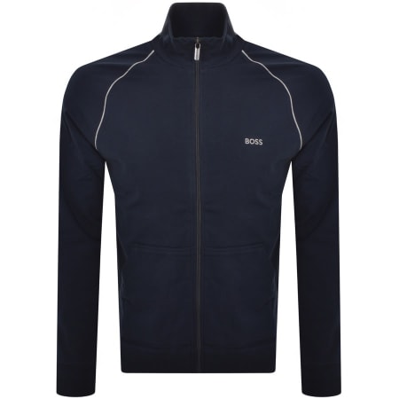 BOSS Authentic Full Zip Sweatshirt Navy Mainline Menswear